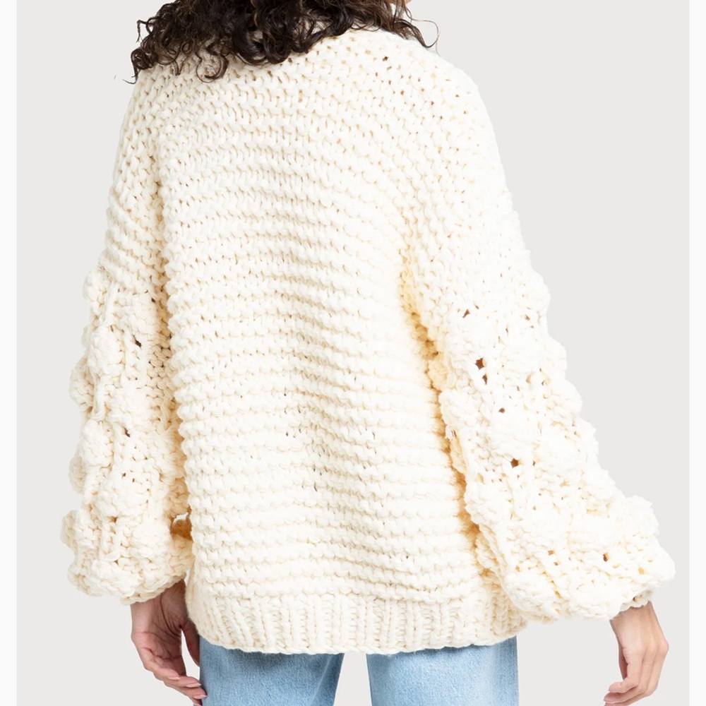 NWT Saachi Knit Cardigan with Bauble Sleeves - Picture 3 of 9